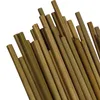 Naturliga gröna bambu Eco Straws Carbonized Straws Hälsa och miljöskydd Anpassningsbar gravyr Logo VT0192