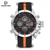 GOLDENHOUR Outdoor Canvas Orologio da uomo Reloj Hombre Automatic Sport Multifunzione Orologi Orologio militare maschile Relogio Masculino225r