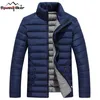 Speed Hiker Parka Men Winter Jacket Cotton Padded Warm thicken Short coat Clothing Stand Collar Male Solid coat 5XL