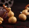 50pcs Wooden Peace all year round Printing calabash Keychain and Bag Parts