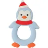 Baby Teether Cartoon Penguin Modeling Silicone Molar Stick Infant Bite Chew Appease Teeth Gel for Girls Boys 3 Colors