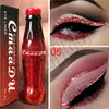 Hot Eye Makeup Cmaadu Glitter Liquid Eyeliner 12 Farben Bunte Cola Bottle Lidschatten Augenkosmetik kostenloser Versand