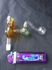 Accessori per bong in vetro con bruciatore da calcio di bellezza, narghilè in vetro, fumo per pipa ad acqua, spedizione gratuita