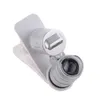 60X Clip-On phone Microscope Magnifier with LED / UV Lights for Universal SmartPhones iPhone Samsung HTC Magnifier 35pcs