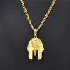 High Quality Fashion Hip Hop Jewelry Men Pharaoh Pendant Necklace Personality Street 60cm Long Chains Punk Necklaces For Mens Gift9974143