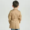Retail Kids Designer Winter Trench Coat Boys British Style Long Casual Sport Trench Coat Fashion Jackor Outwear Jacket CLO2881292