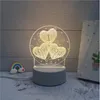 Lampa LED LED Creative 3D LED LED Nocne światła Nowość Iluzja Nocna Lampa stołowa 3D Illusion Lampa do domu dekoracyjnego 6607345