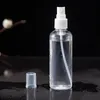 Fine névoa com garrafas de spray transparente com tampa de spray de bomba reutilizável e recarregáveis pequenas garrafas plásticas vazias para viajar Óleos essenciais6435818