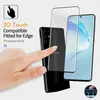 Proteggi schermo in vetro temperato curvo 3D con sblocco tramite impronta digitale per Samsung Galaxy S20 S20Plus S20Ultra con scatola al dettaglio