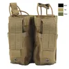 Airsoft engrenagem assalto combate bolsa colete camuflagem pacote rápido cartuchos clipe portador de munição titter tactical mag quatro revista bolsa no11-538