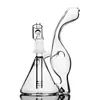 Triangolo Bong in vetro trasparente Heady Rig Water Pipes Downstem Perc 14mm Joint Shisha Narghilè Smoke Big Belly Accessori