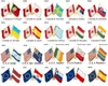 10Pcs Spilla Distintivo Bandiera Spilla Natinal Spilla Bandiera Spilla Distintivo Bandiera Paese