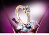 Drop доставка муассанит бриллиантовое обручальное кольцо тонкой 18K розового золота ювелирные изделия Кольца для женщины штамп AU750 оптом