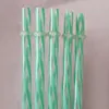 100st 9 tum återanvändbar plastdryck sugrör multikolorer Hård plastband PP Drink Straw With Brush4350954