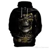 Benutzerdefinierte Farbe Private Label Tie Dye Stickerei Hoodie Fleece Streetwear Männer Hoodie Druck menschliches Skelett