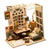 1:24 Kit casa delle bambole in miniatura Kit fai-da-te della casa delle librerie fai-da-te Migliori regali di compleanno per ragazzi Giocattoli educativi