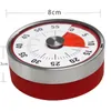 BALDR 8 cm Mini Mechanische Countdown Keuken Tool Roestvrijstalen Ronde Vorm Kooktijd Klok Alarm Magnetische Timer Herinnering LX1284