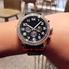 Hot 5 Style High Quality Millemiglia Rostfritt Stål Kronograf Kvarts Mens Klocka Diamant Bezel Röd Ring Gummi Rem Gents Sport Klockor