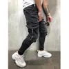 Männer Jeans Hip Hop Jogginghose Dünne Motorrad Denim Hosen Reißverschluss Designer Schwarze Jeans Casual Männliche Hosen