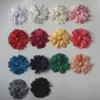 40 Stück 10 cm mehrschichtige Kunstseide-Satin-Stoffblumen für DIY-Mädchen-Haar-Stirnband-Haarspange-Kleidungsblumen-Bastelzubehör