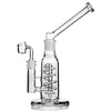 12.2inchs Freezable Coil Thick glass Water Bongs Hookahs Klein Recycler Oil Rigs Smoking Pipe Gravity Dab Bong