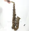 MARGEWATE Alto Eb Tune Saxophon neue Ankunfts-einzigartige Retro- Messing E Wohnung Sax Musikinstrument mit Fall-freiem Verschiffen