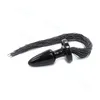 Bondage Biondo Coda di Cavallo Frusta Pony Plug Cosplay Animale PET Gioco Giocattolo Inserisci Gioco di ruolo AU653