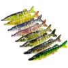 Fischerei Pike Lure Multi Segment Swimbait Crankbait Hartköder 12,5 cm 20g #4 Künstliche Köder Fischerei Tackle 13 Farben HS009