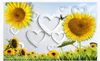 Motos fotográficas de seda 3D personalizadas wallpaper HD girasol en forma de corazón sala de estar TV fondo decoración de la pared papel tapiz para paredes 3d