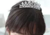 Belo pente de cabelo de cristal de strass para mulheres ou garotas Gift Wedding Gift Cabeça decorativa de prata Tiara ou acessório de pino de cabelo9739097