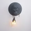 Nordic Modern Wall Lampa Lampa Małpa Home Deco Orangutan Lampy ścienne sypialnia salon oprawy oświetleniowe Kreatywne Ściane Światło 2893