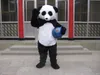 Echte Bilder Deluxe Panda Maskottchen Kostüm Erwachsene Größe kostenloser Versand