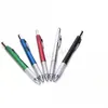 Multi 6 in 1 Tool Pen Ballpoint Pen Schroevendraaier Heerser Spirit Niveau Mobiele Telefoon Touch Screen Repair Stylus Pen
