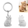 Collana personalizzata per animali domestici Collana personalizzata per animali domestici Gioielli Ciondolo con foto Incidere il nome 925 Sterling Silver Dog CAT Tag ritratto