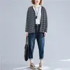 SIZE Spring Autumn Women Fashion Elegant Stripe Bolero Tops Ladies Female Plus Large Cotton Outerwear Cardigan Jacket Coat1