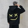 2019 nouveau 8 couleurs hommes sweats à capuche sourire imprimer chapeaux à capuche Hip Hop Streetwear vêtements manteau pull grande taille 3XL