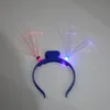 Luminous fiber hairpin headdress flash headband Christmas party party toys