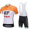 EF Education Primer equipo Ciclismo Mangas cortas Jersey Bib Shorts 2020 Hombre Transpirable Bicicleta de carretera Ropa C618153048066