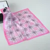 The new mulberry silk 53cm geometric pattern ladies fashion small box small square scarves scarf student