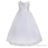 Navy Blue Cheap Flower Girl Dresses 2019 In Stock Princess A Line Sleeveless Kids Toddler First Communion Dress with Sash MC08893229