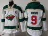 Sudaderas con capucha para hombre Minnesota Wild Hockey Jerseys 9 Mikko Koivu 11 Zach Parise 40 Devan Dubnyk 22 Niño Niederreiter Sudadera con capucha Jerseys