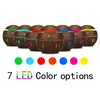 7colors 130ml رائحة الهواء المرطب الخشب الحبوب أضواء LED من الضروري النفط الناشر الروائح صانع ميست مع جهاز التحكم عن بعد لوزارة الداخلية