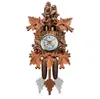 Cuckoo Wall Clock Bird Alarm Clock Wood Hanging Clock Time for Home Restaurant Unicorn Decoration Art Vintage Swing Living Room