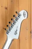 Rare Wash Paul Silver Sparkle Starfire Electric Guitar Pearl Abalone Split Block Inlay Mirror Pickguard Mirror Truss Rod Cover Grover Tuners