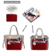 Womens Makeup Organizer Feel Insert Bag For Handbag Travel Storage Bag Inner Purse Portable Cosmetic Bags for Travel Organizer3712310