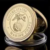 10pcs SMC Challenge Coin Craft United States Marine Corps 72 Virgin Morale Coin Dating Service Gold Plated Badge7629865