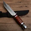 2019 K3021B Fixed Blade Knife Wood Handle 3Cr13Mov Stainless Steel Blade Tactical Outdoor Camping Hunting Survival Rescue EDC Tools