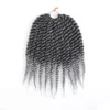 12 o 30 fili pacchi ombre colore sintetico all'uncinetto estensioni per capelli da 18 pollici in fibra kanekalon 1192412