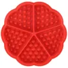 Waffles Baking Mould Oven High-temperature Heart and Square Silicone Muffin Pans Molds Cake Chocolate Non-stick Kitchen Bakeware