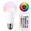 E27 B22 16色変更RGBマジックLED電球3/5 / 10W 85-265V RGB LEDランプスポットライト+ IRリモコンLED電球